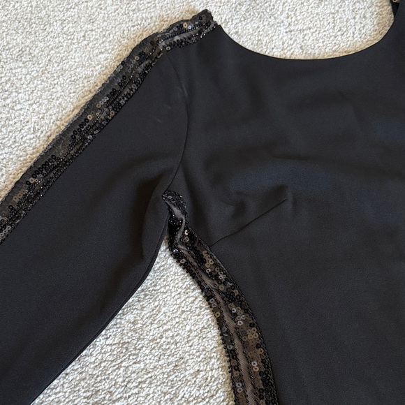 Dress the Population Black Sequin Long Sleeve Dress - Picture 6 of 7